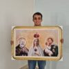Quadro Nossa Senhora, São José e Pe Pio